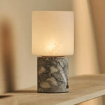 Cuyp White / Bianco Statuarietto – Marble Rechargeable Table Lamp – Cordless, USB Rechargeable & Up to 100 Hours Runtime