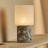 Cuyp White / Bianco Statuarietto – Marble Rechargeable Table Lamp – Cordless, USB Rechargeable & Up to 100 Hours Runtime