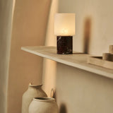 Cuyp Red / Rosso Levanto – Marble Rechargeable Table Lamp – Cordless, USB Rechargeable & Up to 100 Hours Runtime