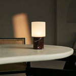 Cuyp Red / Rosso Levanto – Marble Rechargeable Table Lamp – Cordless, USB Rechargeable & Up to 100 Hours Runtime