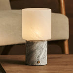 Cuyp White / Bianco Statuarietto – Marble Rechargeable Table Lamp – Cordless, USB Rechargeable & Up to 100 Hours Runtime