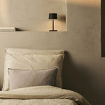 David Mocha Brown Rechargeable Table Lamp 2 in 1 with Adjustable Height – Dimmable & Cordless with 120 Hours Battery