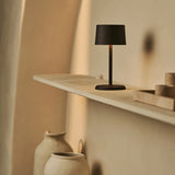 David Mocha Brown Rechargeable Table Lamp 2 in 1 with Adjustable Height – Dimmable & Cordless with 120 Hours Battery