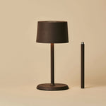 David Mocha Brown Rechargeable Table Lamp 2 in 1 with Adjustable Height – Dimmable & Cordless with 120 Hours Battery