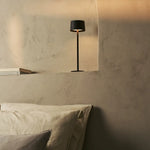 David Mocha Brown Rechargeable Table Lamp 2 in 1 with Adjustable Height – Dimmable & Cordless with 120 Hours Battery