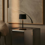 David Mocha Brown Rechargeable Table Lamp 2 in 1 with Adjustable Height – Dimmable & Cordless with 120 Hours Battery