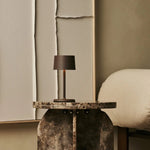 David Mocha Brown Rechargeable Table Lamp 2 in 1 with Adjustable Height – Dimmable & Cordless with 120 Hours Battery