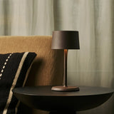 David Mocha Brown Rechargeable Table Lamp 2 in 1 with Adjustable Height – Dimmable & Cordless with 120 Hours Battery