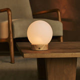 Flore Hellbraun Wiederaufladbare Holzlampe