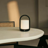 George Dark Brown Wooden Lamp – Rechargeable, Dimmable & Portable