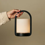 George Dark Brown Wooden Lamp – Rechargeable, Dimmable & Portable