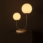 Giorgia Elegant Marble Lamp – Elegant Table Lamp with Frosted Glass Bulbs