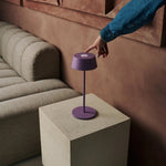 Hugo Violet Lila Rechargeable Table Lamp - Stylish, Dimmable Lamp & Cordless Tavellio