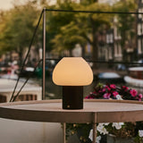Fynn Dark Brown Wooden Lamp – Rechargeable & Dimmable Light