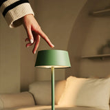 Hugo Sage Green Rechargeable Table Lamp - Stylish, Dimmable & Cordless