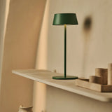 Hugo Sage Green Rechargeable Table Lamp - Stylish, Dimmable & Cordless
