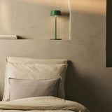 Hugo Sage Green Rechargeable Table Lamp - Stylish, Dimmable & Cordless