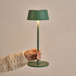 Hugo Sage Green Rechargeable Table Lamp - Stylish, Dimmable & Cordless Tavellio