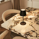 James Black Rechargeable Iron Table Lamp – Cordless, Dimmable & Elegant