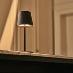 James Black Rechargeable Iron Table Lamp – Cordless, Dimmable & Elegant