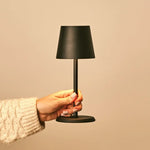 James Black Rechargeable Iron Table Lamp – Cordless, Dimmable & Elegant