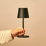 James Black Rechargeable Iron Table Lamp – Cordless, Dimmable & Elegant
