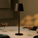 Jasper Mocha Brown - Wireless Lamp with Battery l Metal, Dimmable & 3 Light Stages