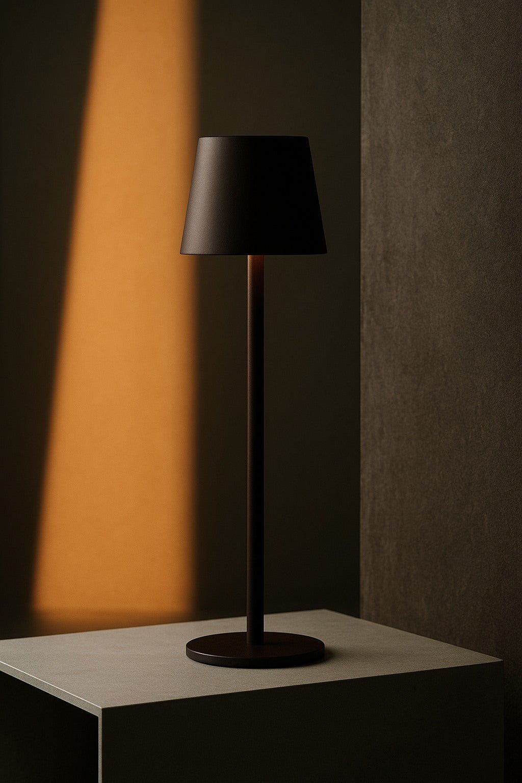 Jasper Mocha Brown - Wireless Lamp with Battery l Metal, Dimmable & 3 Light Stages