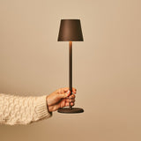 Jasper Mocha Brown - Wireless Lamp with Battery l Metal, Dimmable & 3 Light Stages