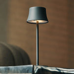 De Pijp Mini Mouse Grey Rechargeable Table Lamp – Wireless Charging, Dimmable Lamp & 3 Light Colors Tavellio