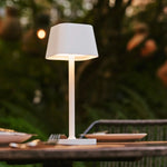 Ava White Rechargeable Table Lamp – Stylish, Cordless & Dimmable Lighting