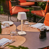 Ava White Rechargeable Table Lamp – Stylish, Cordless & Dimmable Lighting Tavellio