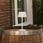 Ava White Rechargeable Table Lamp – Stylish, Cordless & Dimmable Lighting