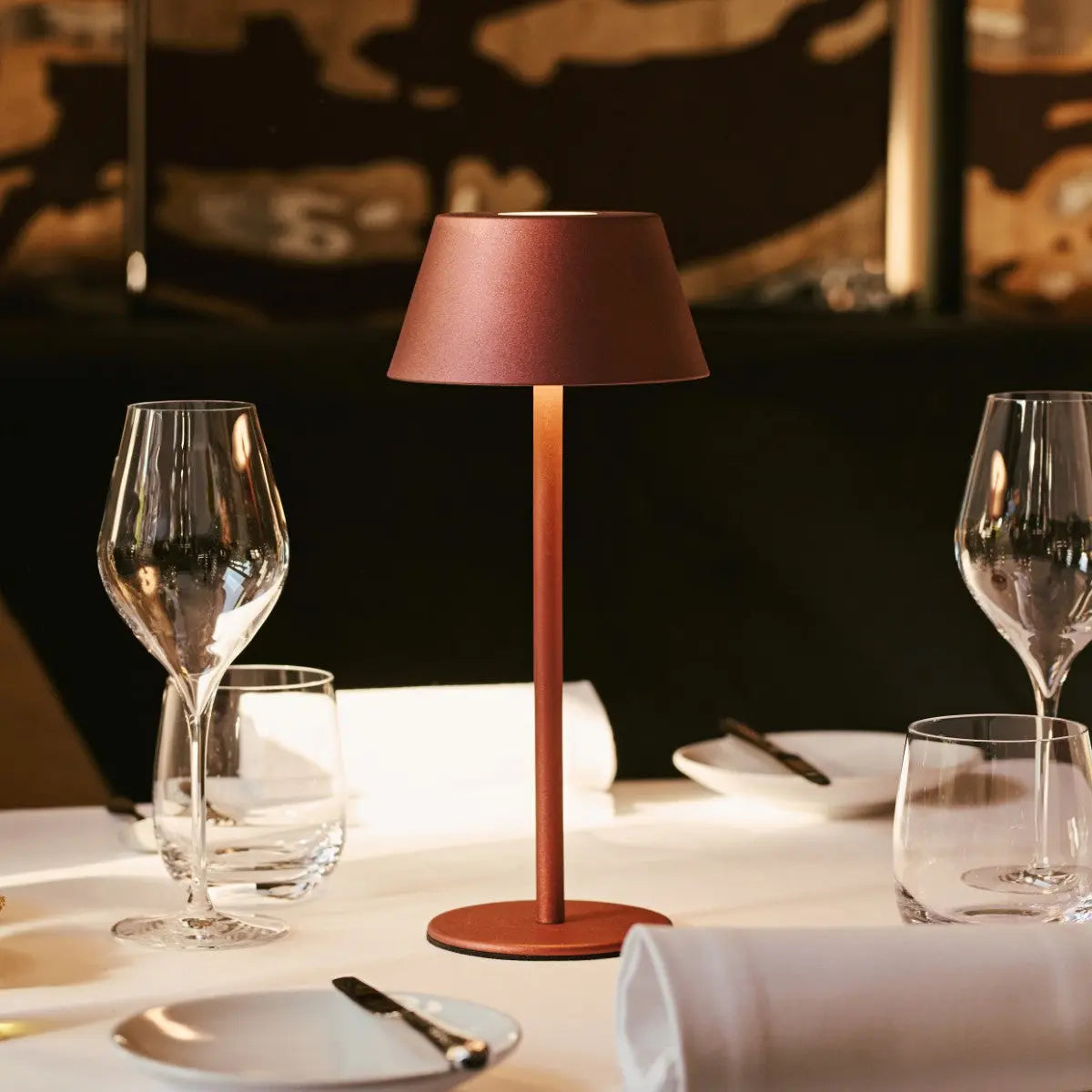 Milou Bronze - Table lamp without Cable l Modern, Design & 3 Light modes