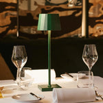 William Pine Green Rechargeable Table Lamp – USB-C, Dimmable, 120-Hour Battery