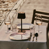 Ava Mocha Brown Rechargeable Table Lamp | Cordless & Dimmable