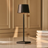 William Black Rechargeable Iron Table Lamp – 120-Hour Battery, Dimmable, USB-C Charging