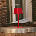 Ava Berry Red Rechargeable Table Lamp | Stylish, Cordless Lamp & Dimmable