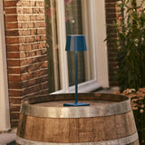 Wouter Delftware Blue Rechargeable Table Lamp – Wireless Charging, Dimmable, 120-Hour Battery Life