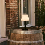  Zoë Black Wooden Rechargeable Table Lamp | Dimmable & Portable | 80-Hour Battery Life
