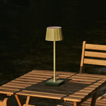 Wouter Sage Green Rechargeable Table Lamp – Wireless Charging, Dimmable, 120-Hour Battery Life