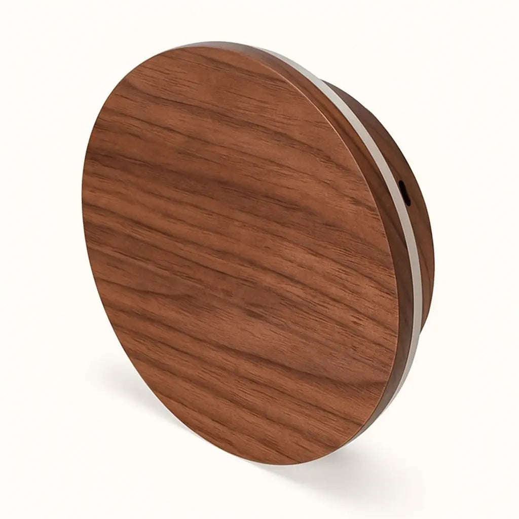 Lou Walnut Cordless Wall Light – Rechargeable & Dimmable with Touch Control