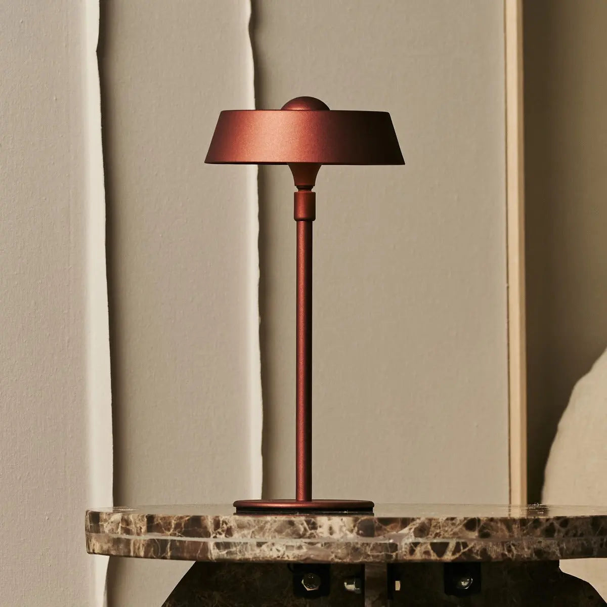 Luca Bronze - USB Rechargeable Lamp l Minimalist, Playful & Dimmable