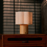 Lucy brun clair lampe rechargeable en bois