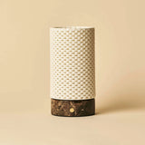 Luna Marble Rechargeable Table Lamp in 3D-Printed Porcelain – Cordless, Dimmable & Up to 100 Hours of Light