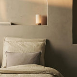 Luna Light Brown Rechargeable Table Lamp in 3D-Printed Porcelain – Cordless, Dimmable & Up to 100 Hours of Light
