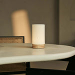 Luna Light Brown Rechargeable Table Lamp in 3D-Printed Porcelain – Cordless, Dimmable & Up to 100 Hours of Light