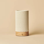 Luna Light Brown Rechargeable Table Lamp in 3D-Printed Porcelain – Cordless, Dimmable & Up to 100 Hours of Light