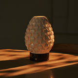 Serena Dark Brown – Emperdor Dark Marble Rechargeable Table Lamp with Porcelain