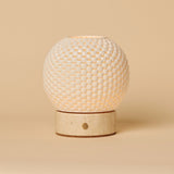 Mare Beige – Travertino Classico Travertine Rechargeable Table Lamp with Porcelain
